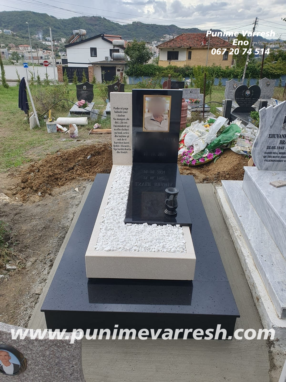 Qivur Graniti – Montuar Ne Sauk -Tirane – Fotografi Porcelani 30×40